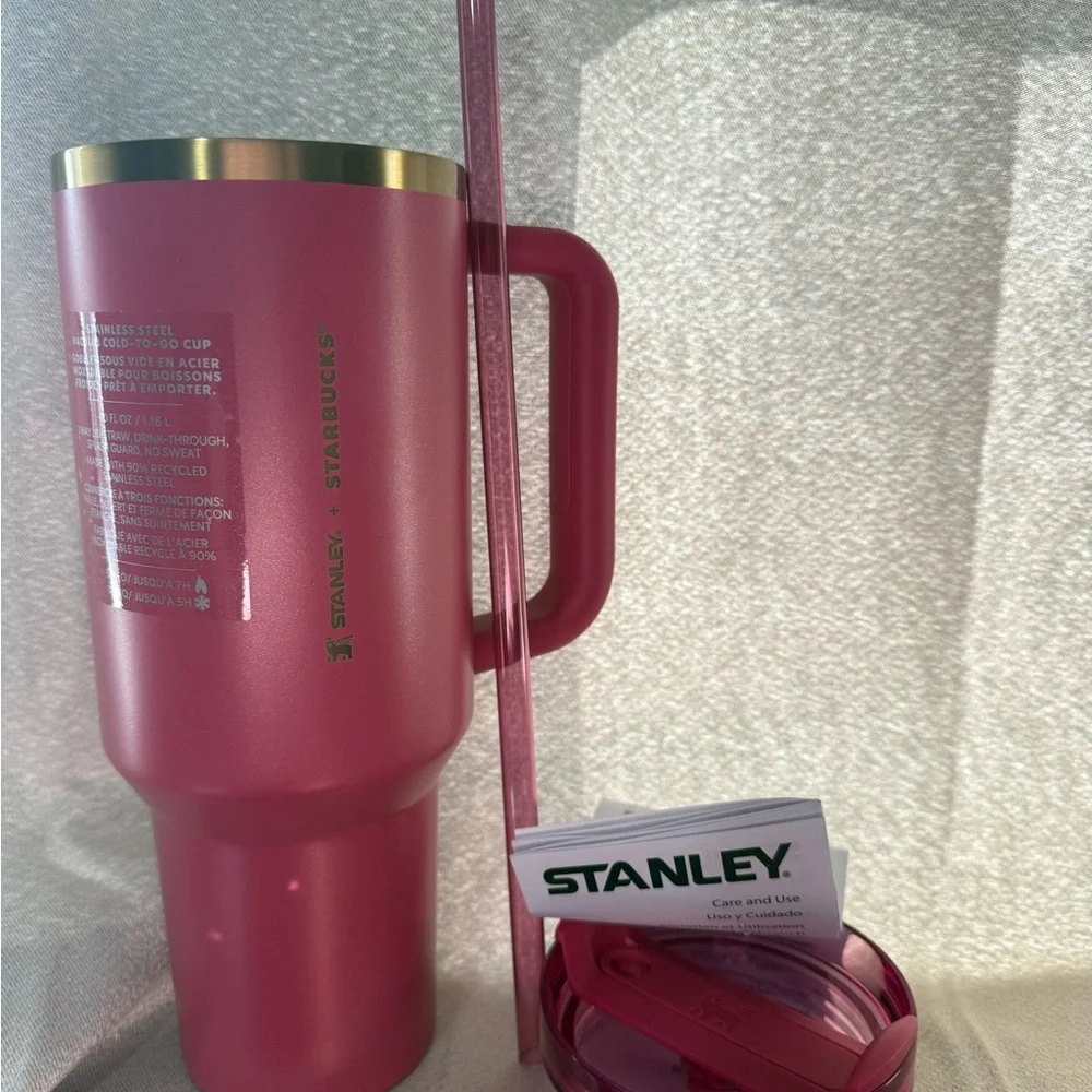 Stanley Starbucks Pink Glitter 40oz - Picture 5 of 5